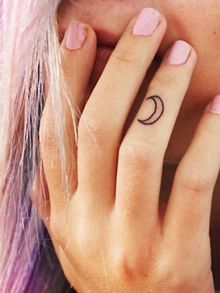 Small Moon Tattoo