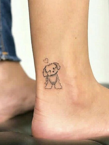 Cute Ankle Tattoo