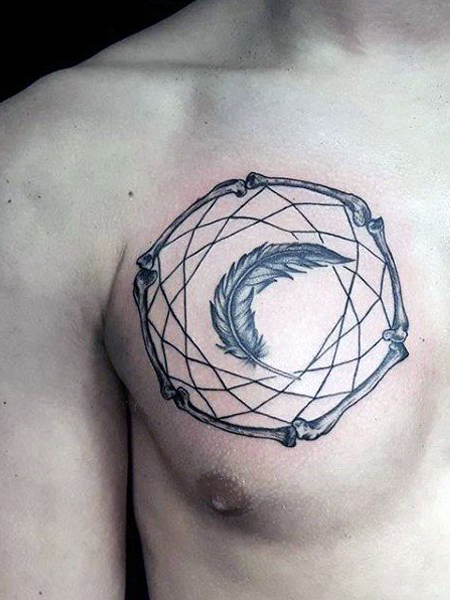 Simple Dreamcatcher Tattoo