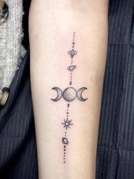 Triple Moon Tattoo