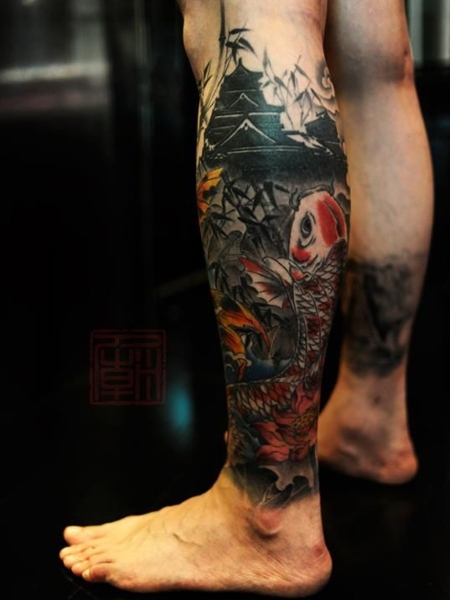 Calf Tattoo