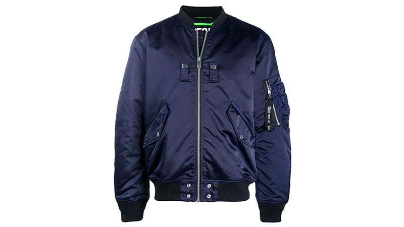 Diesel Lace Up Detail Bomber Jacket