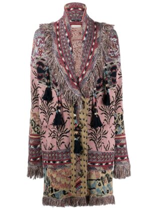Etro Jacquard Inlaid Knitted Coat