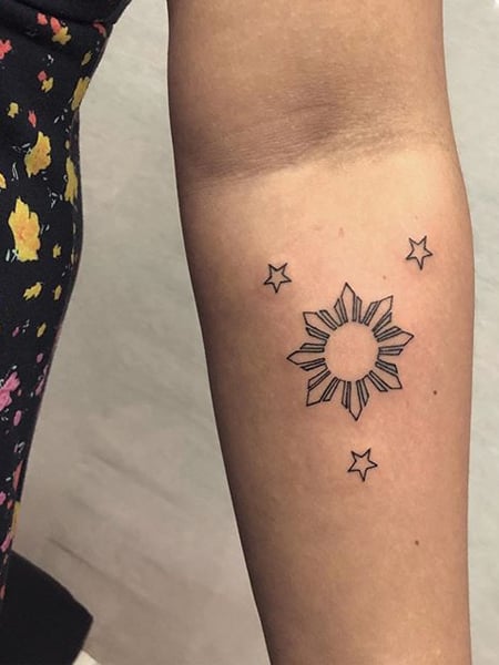 Filipino Sun Tattoo