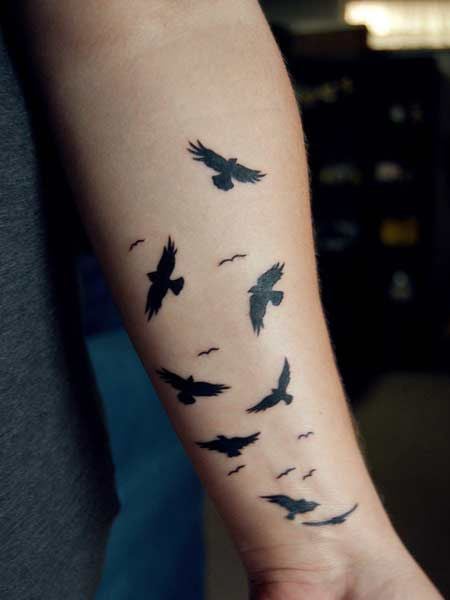 Flock Of Birds Tattoo