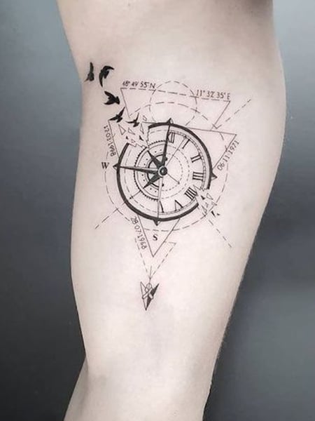 Chronic Ink Tattoo Shops  Geometric compass tattoo done by Christine  workproud wearproud 252EglintonEast  Facebook