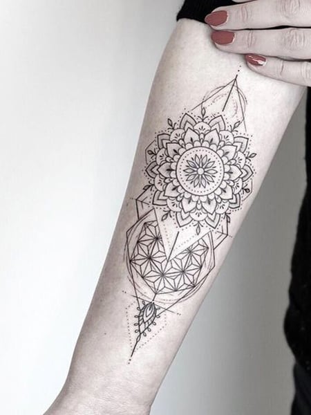 Geometric Mandala Tattoo