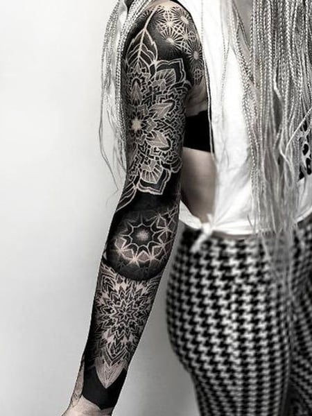Update 90+ about geometric tattoo sleeve unmissable .vn