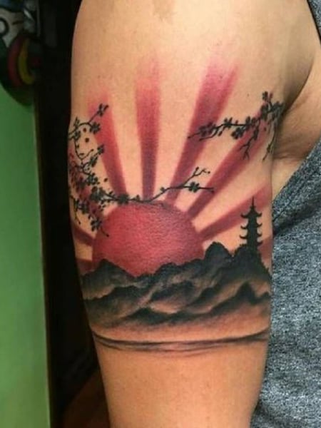 Japanese Sun Tattoo