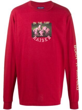 Logo Printed Long Sleeved T Shirt