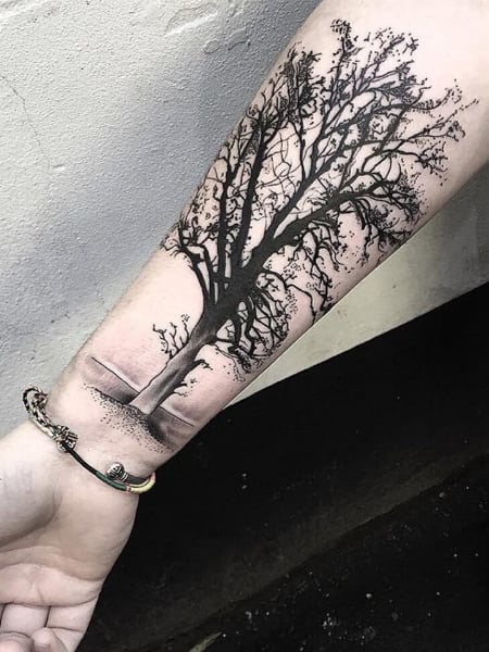 scary tattoos  Tree tattoo designs Picture tattoos Tree tattoo