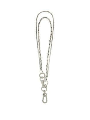 Paolo Sterling Silver Plated Wallet Chain