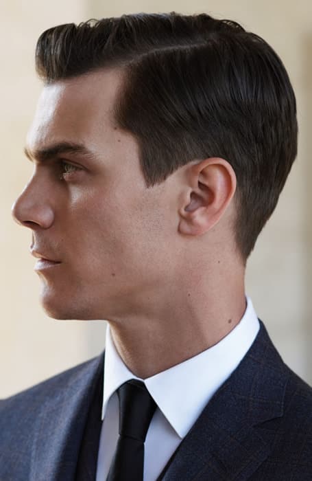 Thoughtful man in white dress shirt with crew cut hairstyle on Craiyon