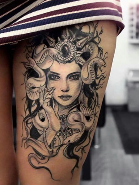 42 Fearsome and Awesome Medusa Tattoos With Meaning