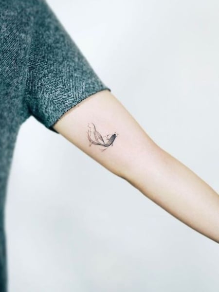 Small Koi Fish Tattoo