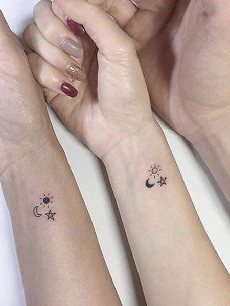 Sun Moon Star Tattoo