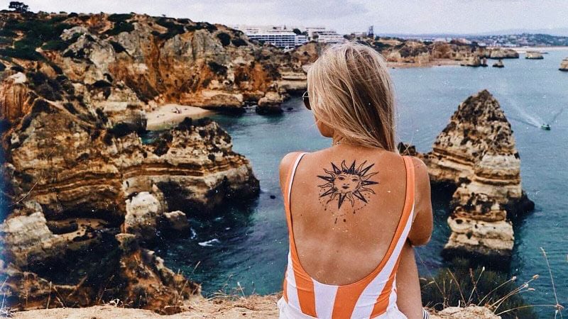 Sun Tattoo Women