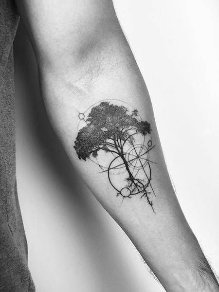 Small Oak Tree Temporary Tattoo, Fake Tattoo, Meaningful Tattoo, Feminine  Tattoo, Symbol Tattoo, Black Tattoo - Etsy