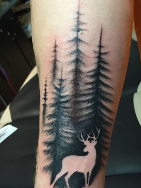 Tree Silhouette Tattoo