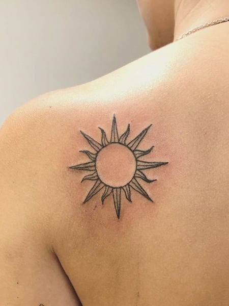 Tribal Sun Tattoo