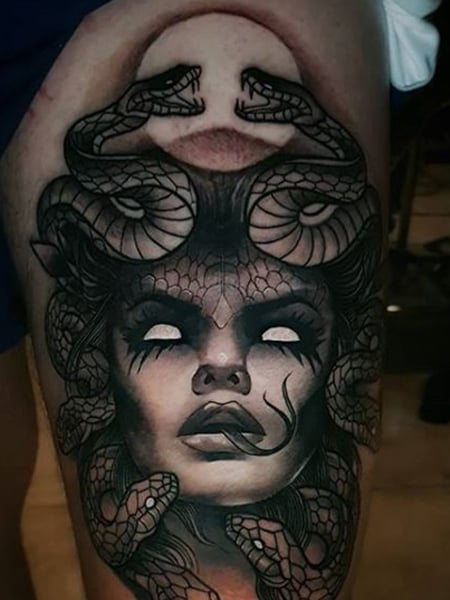 Medusa Tattoo Full Backpiece by Cristian Boye