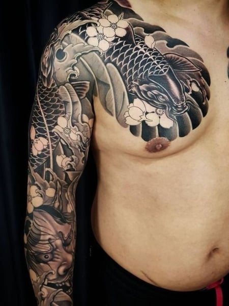 Koi Sleeve Tattoo