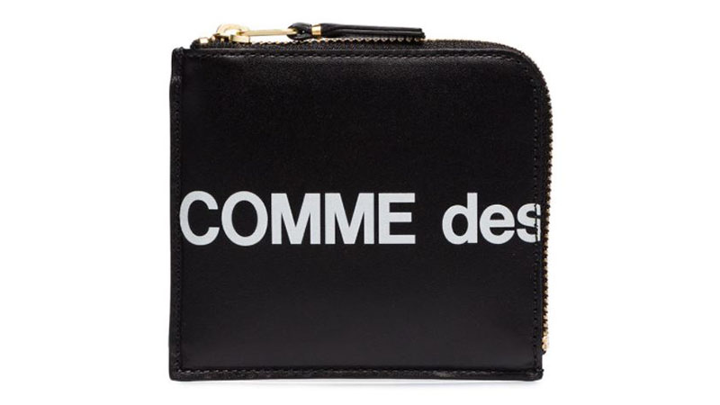 Comme Des Garcons Logo Zipped wallet