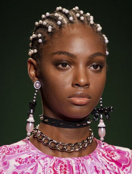 Cornrows With Pearls