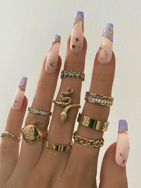 Featured image of post Gold Nail Jewel Designs : See more ideas about gold nails, nails, nail designs.