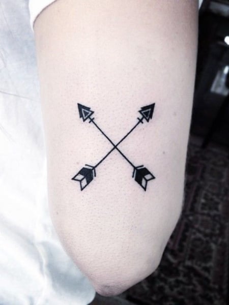 Crossed Arrows Tattoo