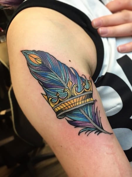 Feather with Flute Tattoo  Feather with Flute Tattoo holds a significant  appearance Feather tattoo are popular among women mostly  Instagram