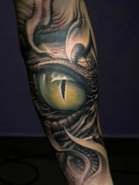Dragon Eyes Tattoo