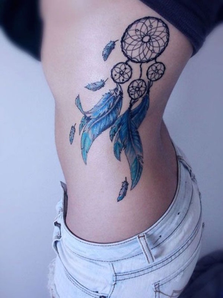 Dream Catcher Feather Tattoo