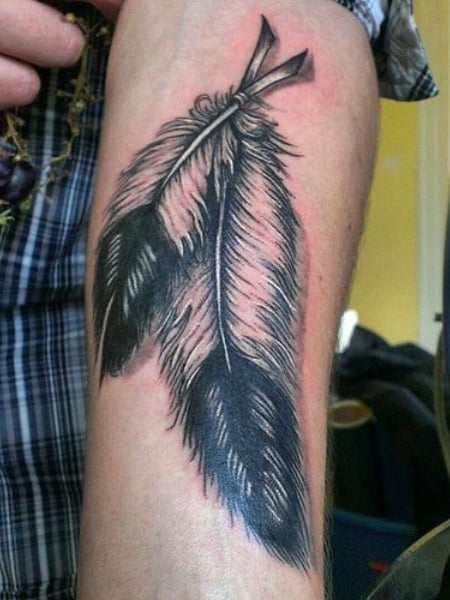 Tattoo uploaded by Rodney Savage  Rainbow Watercolor Feather  Tattoodo