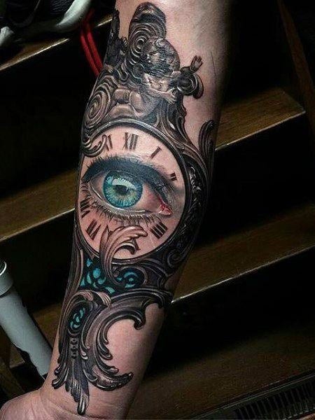 Eye Clock Tattoo 