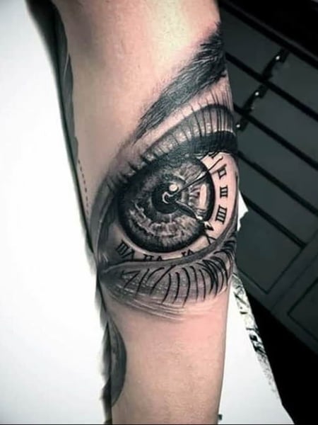 Eye Clock Tattoo