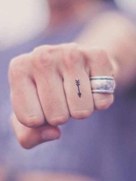 Finger Arrow Tattoo
