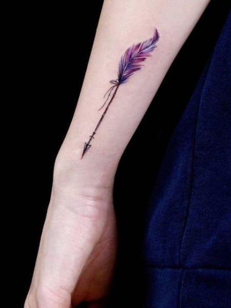 Feather Arrow Tattoo