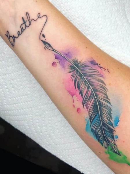 50 Beautiful Feather Tattoo Designs  Art and Design