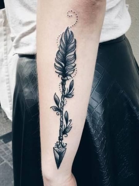 Forearm Arrow Tattoo