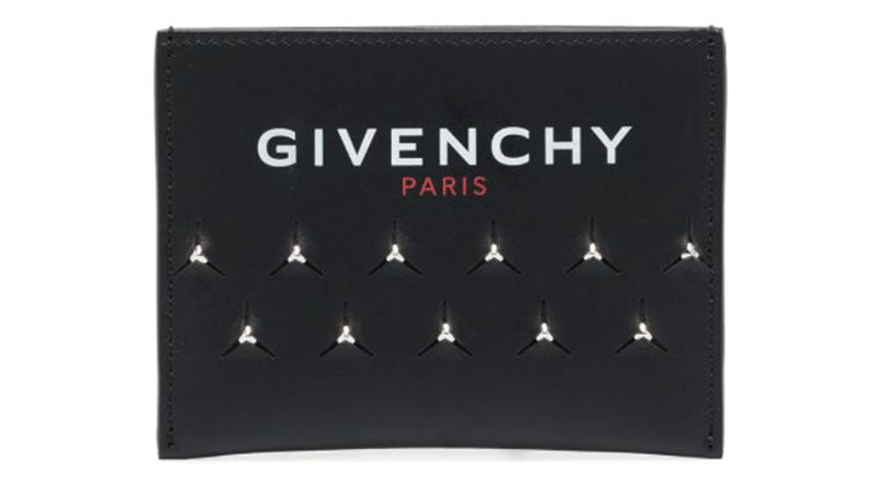 Givenchy Stud Embellished Logo Print Cardholder