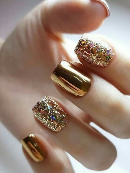 Pinterest Found: Get-Glam Glitter Nails | SELF