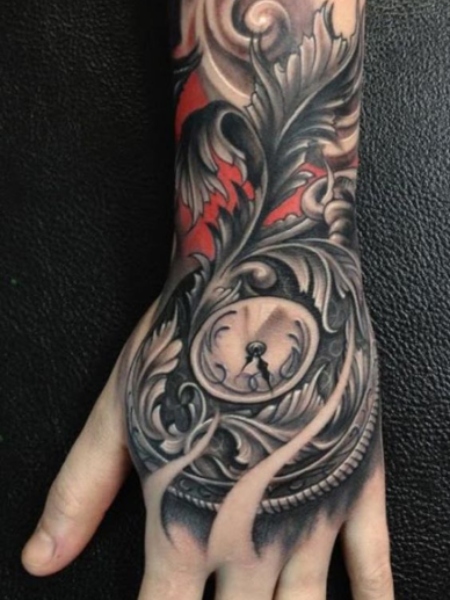 Hand Clock Tattoo