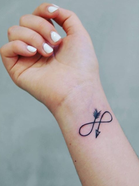 Infinity Arrow Tattoo