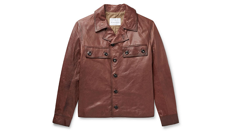 Kingsman Burnished Leather Jacket