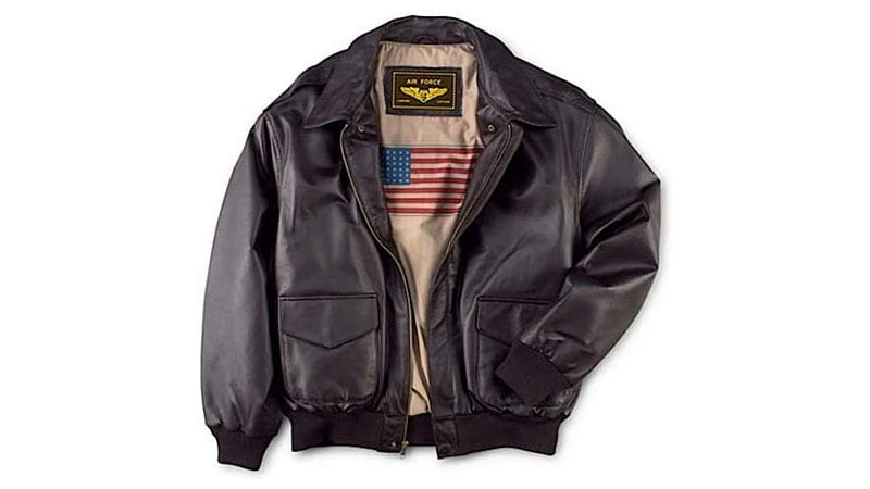 Landing Leathers Men's Air Force A 2 Leather Flight Bomber Jacket