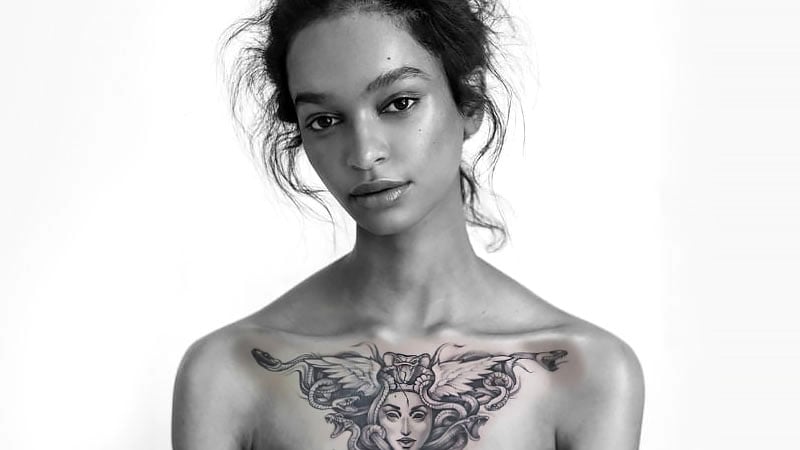 Tattoo  Black and grey tattoos Black art tattoo Goddess tattoo