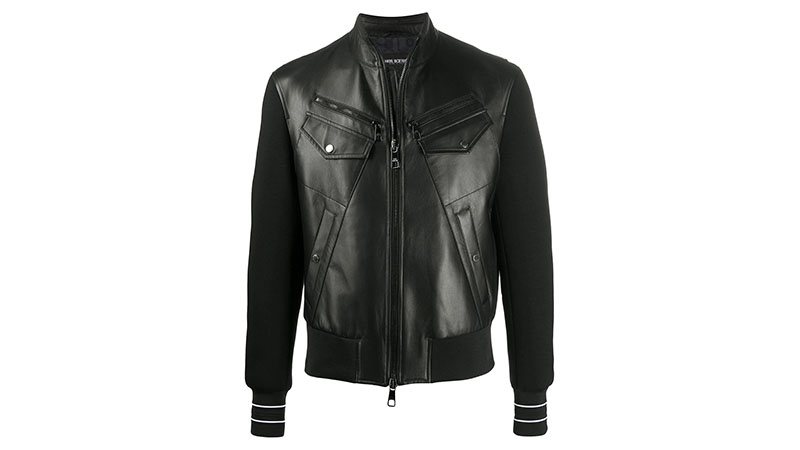 Neil Barrett Panelled Leather Jacket