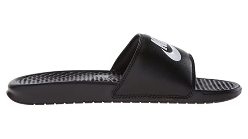 nike black on black slides