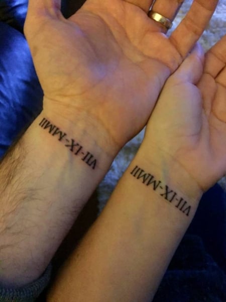 Roman Numeral Forearm Tattoo | Roman numeral tattoo font, Roman numeral  tattoo arm, Tattoo font for men